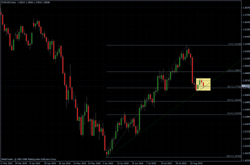 EURUSD 19.08.10 - daily