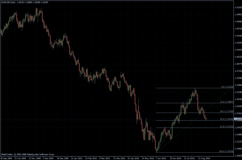 EURUSD 25.08.10 - daily