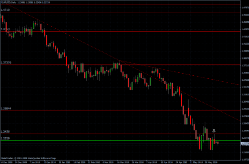 EURUSD 01.06.10 - daily