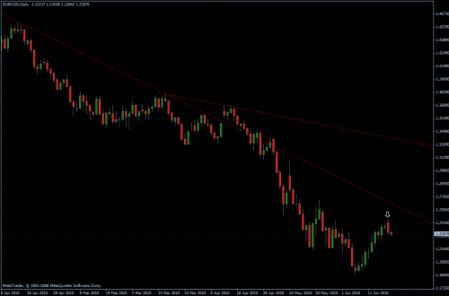 EURUSD 22.06.10 - daily