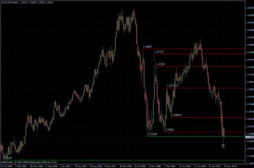 EURUSD 25.05.10 - weekly